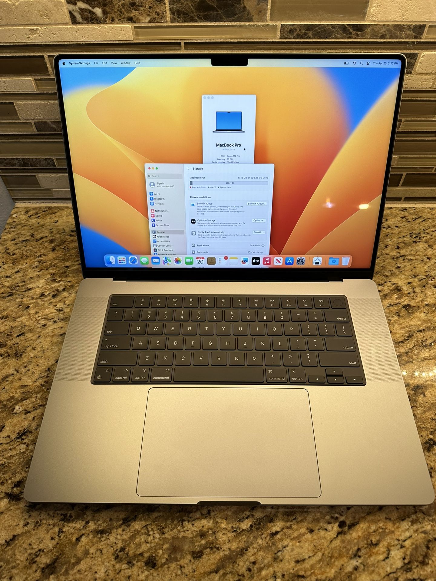 M2 MacBook Pro 16” 2023 M2 Pro 12-Core / 16GB / 512GB SSD / 19-Core GPU