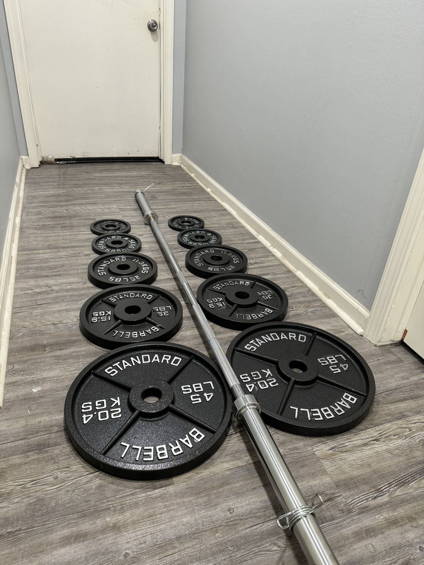 Olympic Weight Set With Barbell 