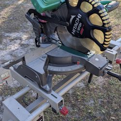 Hitachi 12" miter saw double bevel