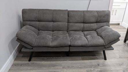 City Furniture - Gray Futon Sofa Bed