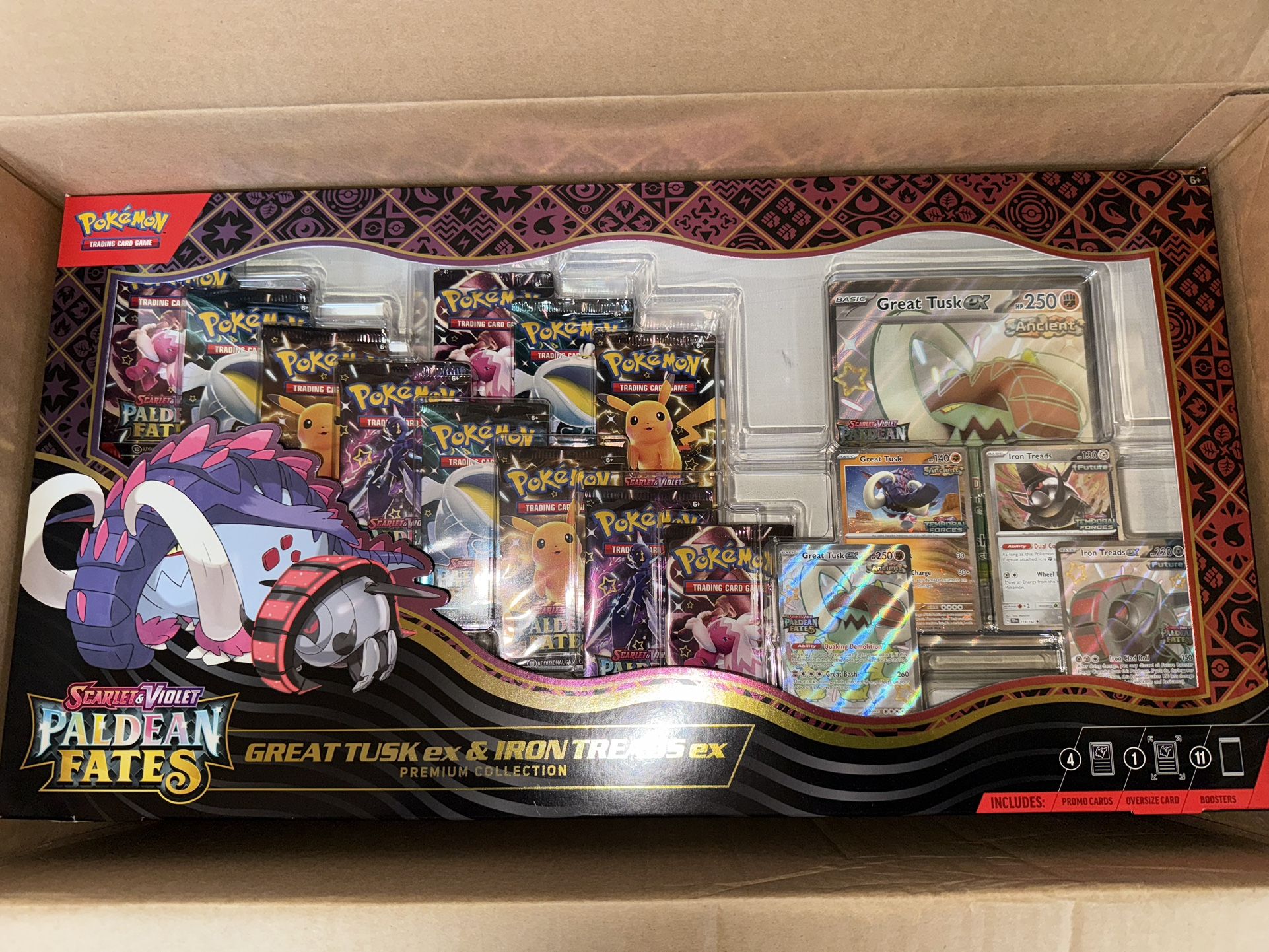 Pokemon Great Tusk Iron Threads Ex Premium Collection