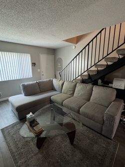 Grey L Couch