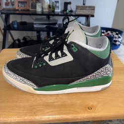 11.5 men’s Jordan 3 Retro “Pine Green” with replacement box