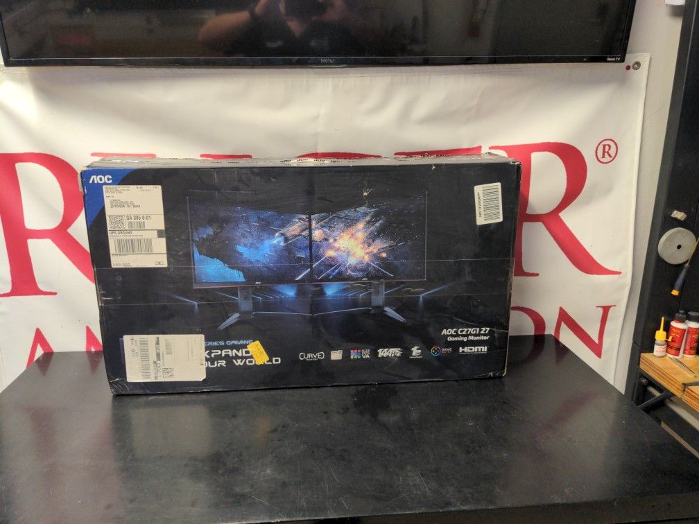 AOC Gaming Monitor C27 G127 Curved 144 GHz New In Box