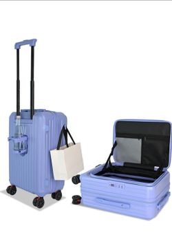 Carry on Luggage 20 inch Airline Approved, Carry on Suitcases with Wheels, Expandable Suitcase with YKK zipper, Top Open Design Luggage with Spinner w