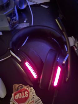 Black Gaming Headset with RGB Lighting