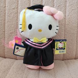 Hello kitty graduation plushie 25cm