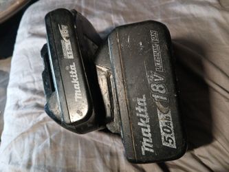 Makita batteries 5 amp and 1.5 amp
