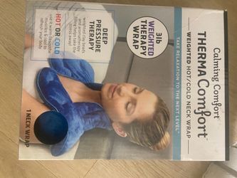 Therma Comfort-weighted hot/cold neck wrap