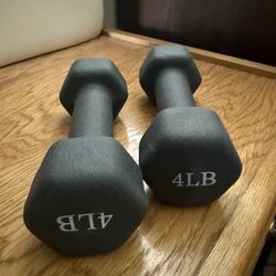 4 lb Neoprene Dumbbells (Pair)