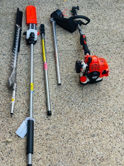 ECHO 17 in. 21.2 cc Gas PAS Trimmer and Pole saw and Hedge trimmer Kit