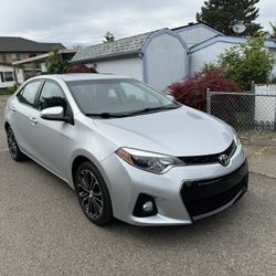 2016  toyota corolla S 