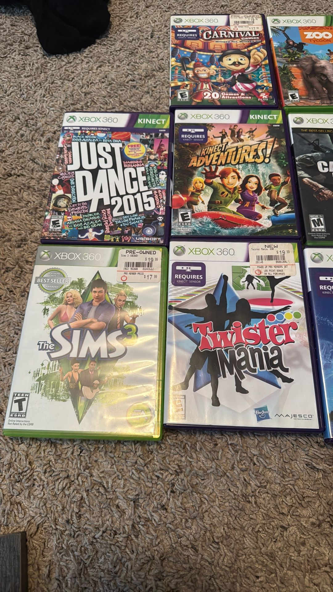Xbox 360 Games (some Kinect games)