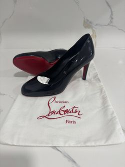 Christian Louboutin Pumppie Abrasivato Red Sole Calfskin Leather Pumps