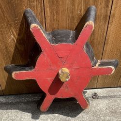 Antique Round Wooden Mold 