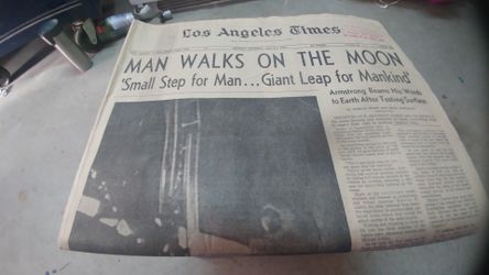 L.A. times moon landing