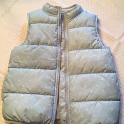 Gymboree light blue vest, size 7/8