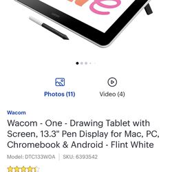 Wacom One Drawing Tablet w/ Screen