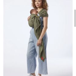 Sakura Bloom Linen Ring Sling