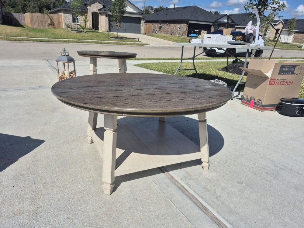 Solid Wood Coffee / And End Table Set $60