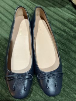 Cole Haan Navy Blue Yara Ballet Flats