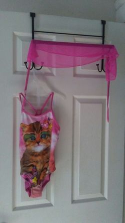 Size 6 girls swimsuit and skirt