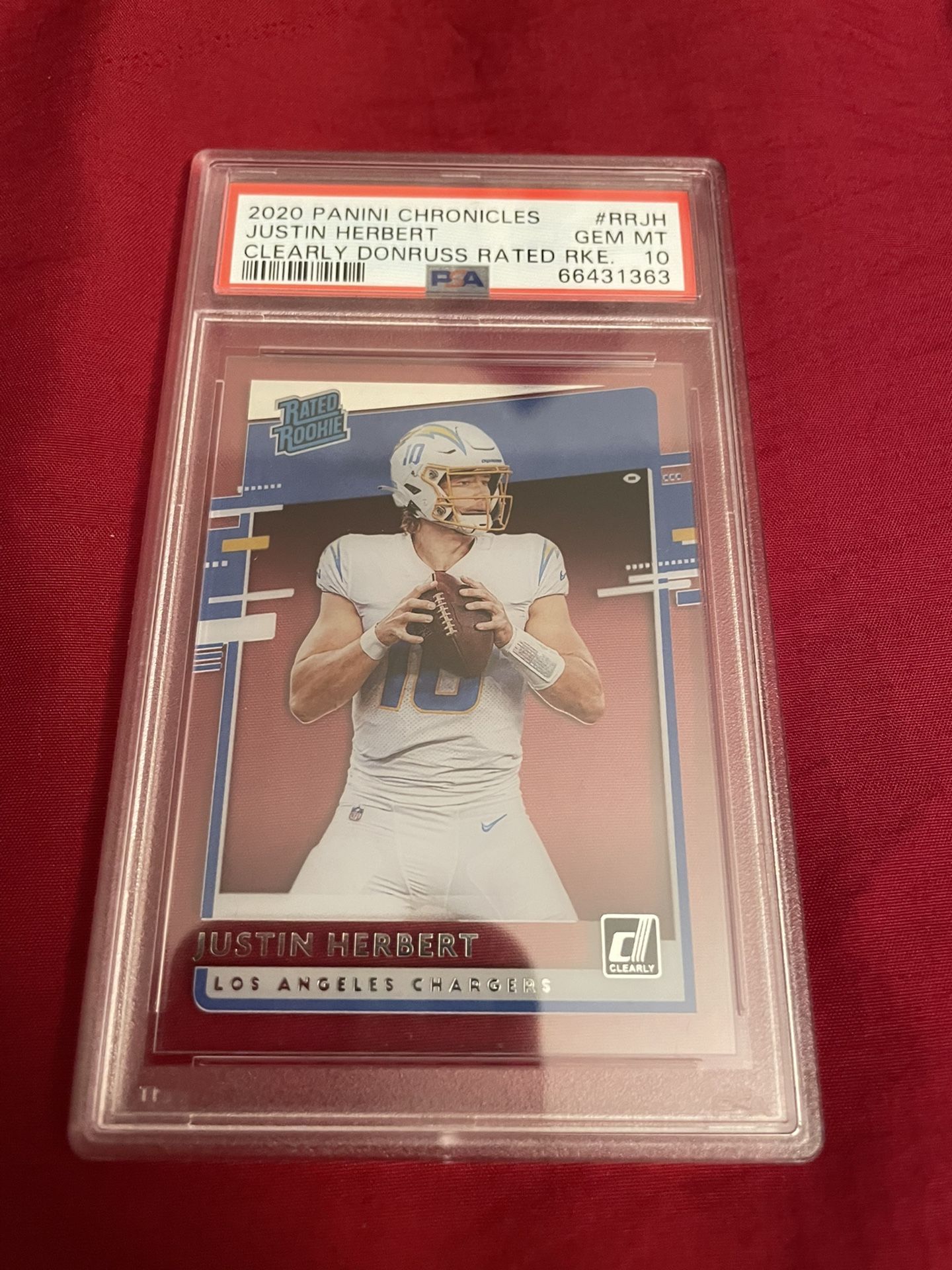 Justin Herbert PSA 10 