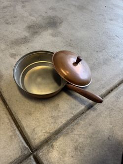 Vintage Copper Sauce Pan Made In Italy