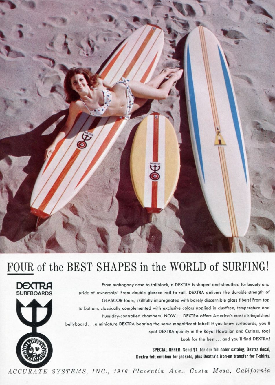 Surfboard 1960s dextra