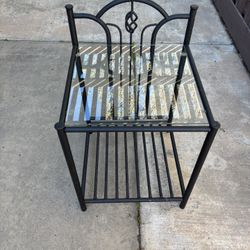 Antique Glass Table 
