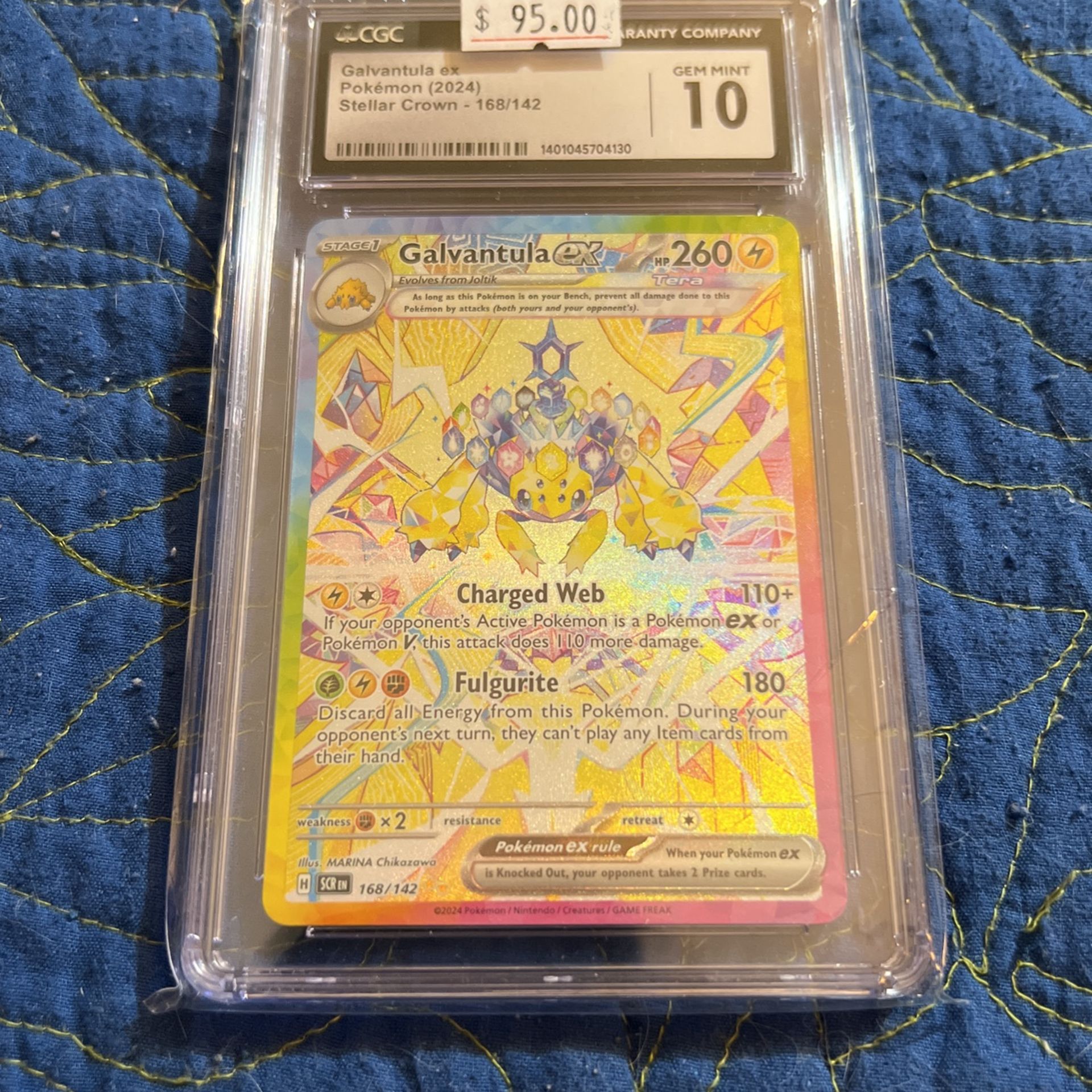 Pokmon TCG Stellar Crown / Galvantula ex 168/142 / CGC 10 Gem Mint Other - Trading cards Pokmon TCG Stellar Crown / Galvantula ex 168/142 / CGC 10 Gem Mint Other - Trading cards