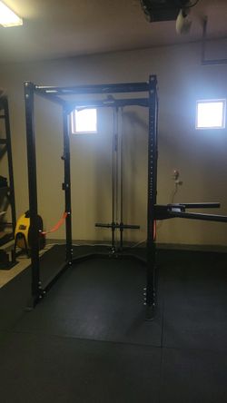 Bells of Steel Light Commercial Power Rack + Lat Pulldown / Low Row & Attachments