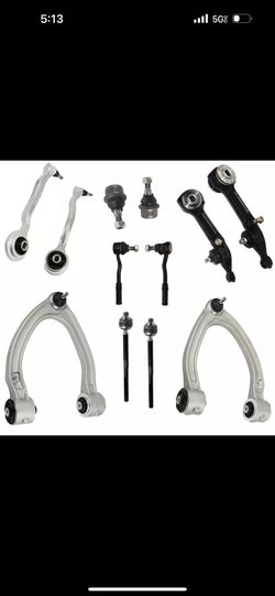 12 Front Control Arm Ball Joint Tie Rod Suspension Kit For Mercedes S Class W220