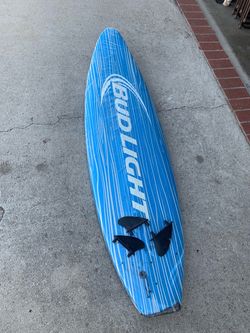 Bud light foam surf board
