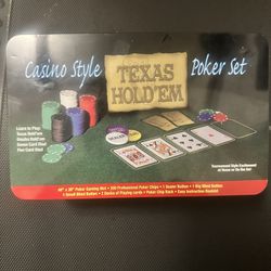 Casino Style Poker Set , Texas Hold’em 