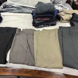 MEN'S SLACKS BUNDLE - Size 36 (Marc Anthony & Dockers) - 36x29, 30, 32