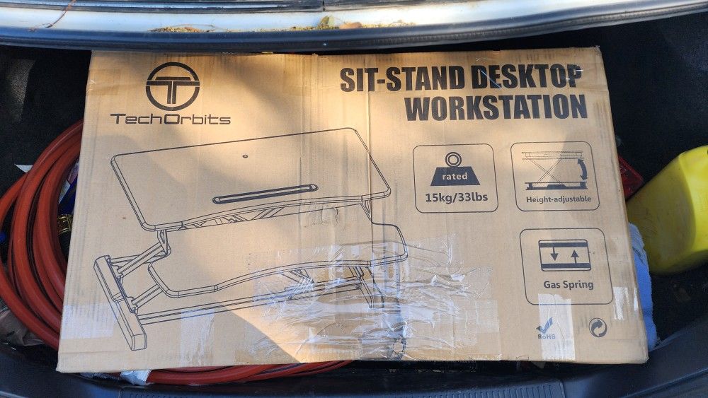 TechOrbits Sit-Stand Desktop Workstation