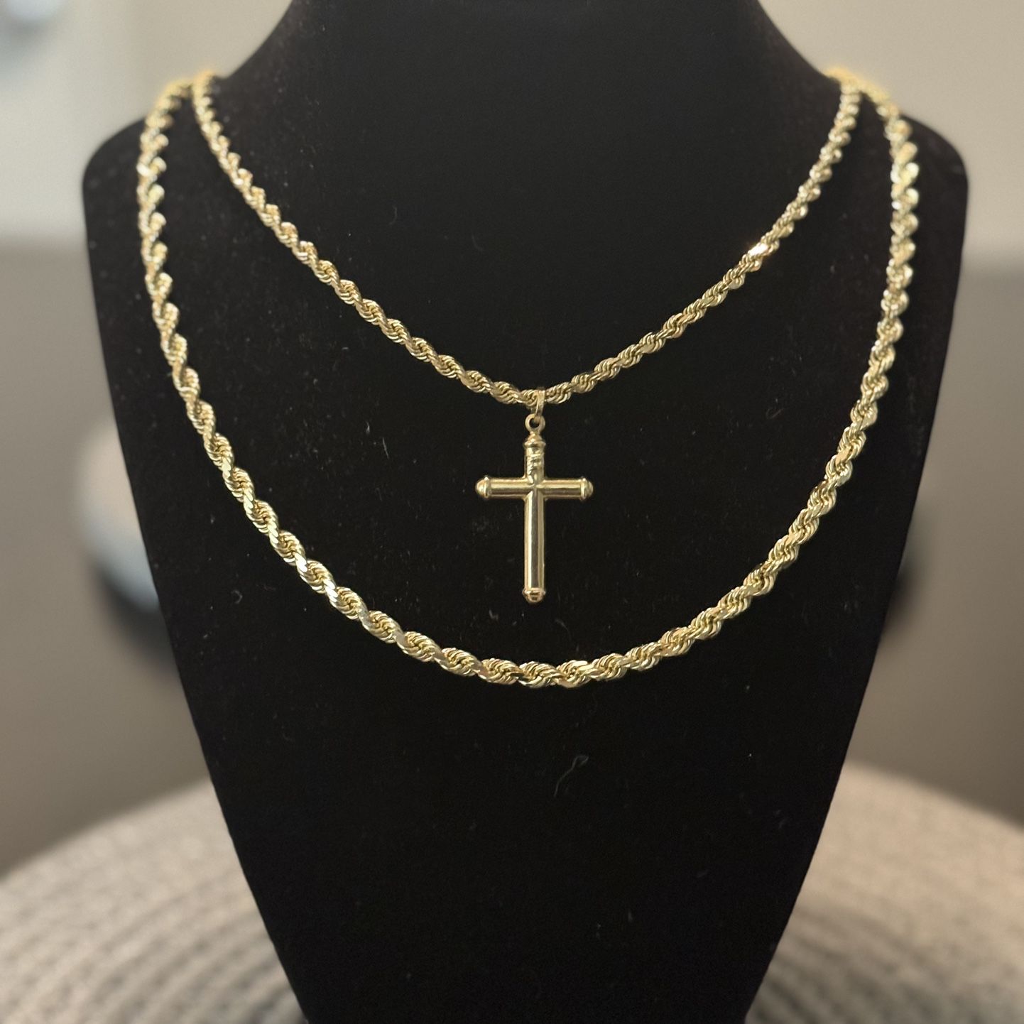 14k Solid Gold Rope Chain 