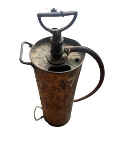 Vintage Unbranded Copper Fire Extinguisher