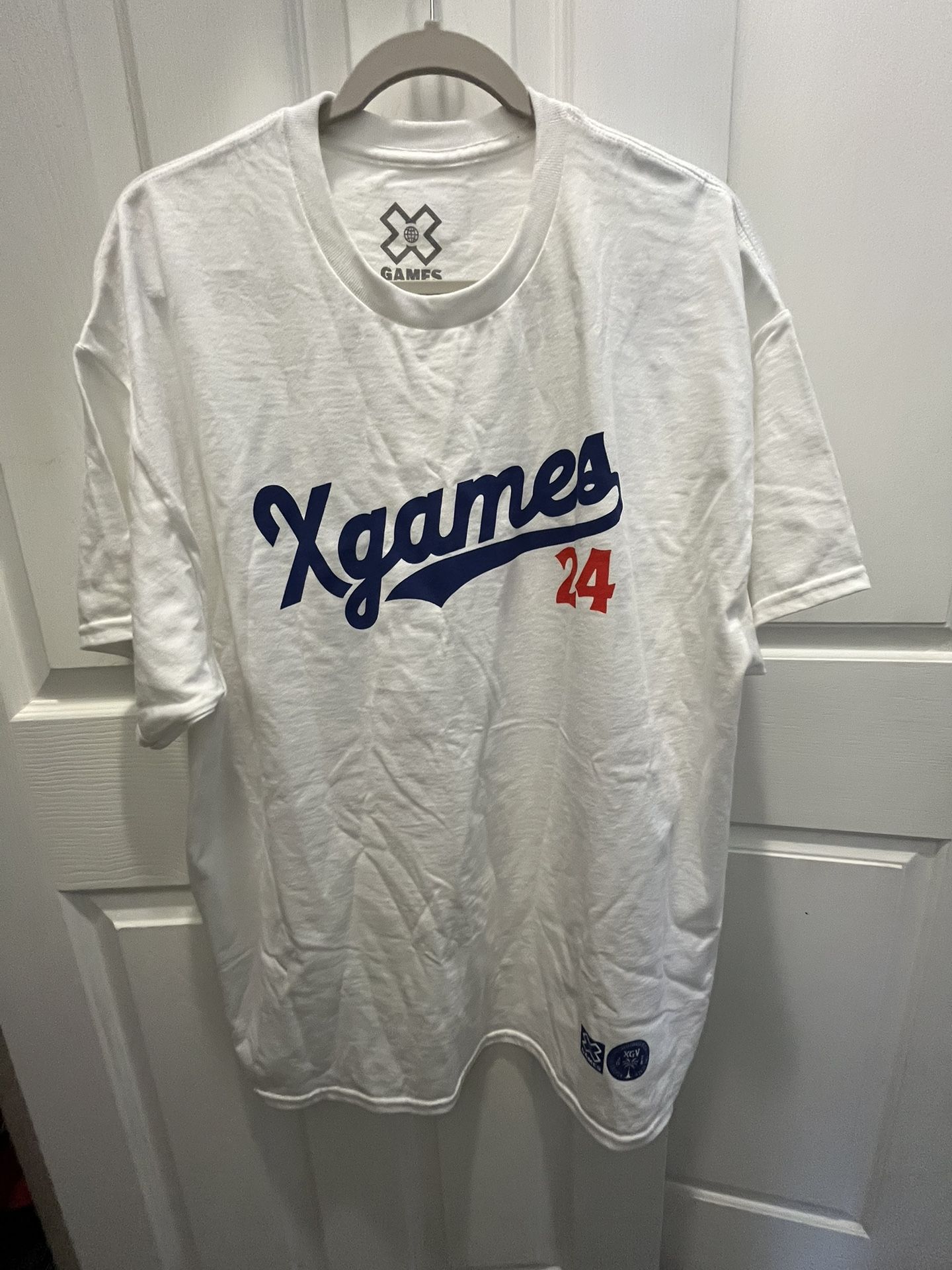 2024 X Games White Ventura Jersey Like T Shirt