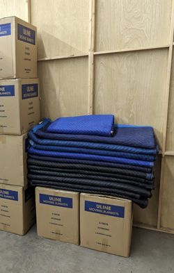 High Quality Thick Heavy Duty Uline Moving Blankets Pack Of 6