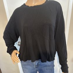 Women’s Black Cropped Top Size XXL