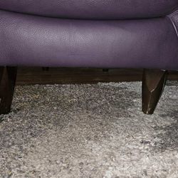 Purple Leather Seating - Furniture 