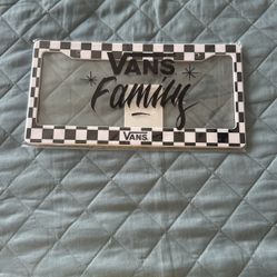 Brand New Vans License Plate Cover