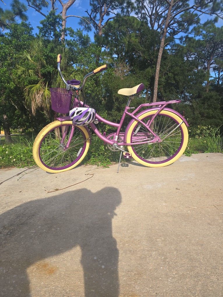 Purple Perfect Fit Frame Bicycle