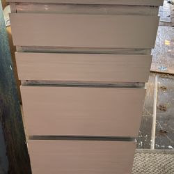 IKEA tallboy drawers slim chest 6 drawers with pop up mirror L15”*H48”*D18”address in description) 👇delivery 🚚 available within 15 miles with extra 