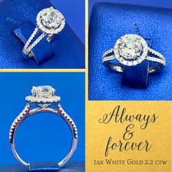 2.02 Weight Carats, Ring 14k ,3.8gr Size 6.5