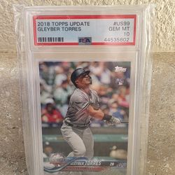 2018 Gleyber Torres Topps Update PSA 10
