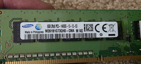 Samsung 8gb PC3-14900E DDR3-1866 Desktop RAM