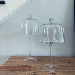 Glass Cloches - set of 2